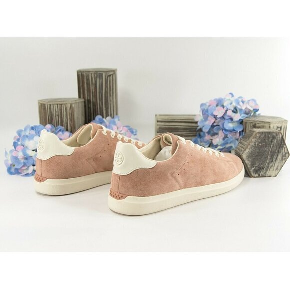 Tory Burch Howell Court Malva Pink Suede Trainer Sneaker Athletic Shoe Sz 9 NIB - Picture 7 of 9